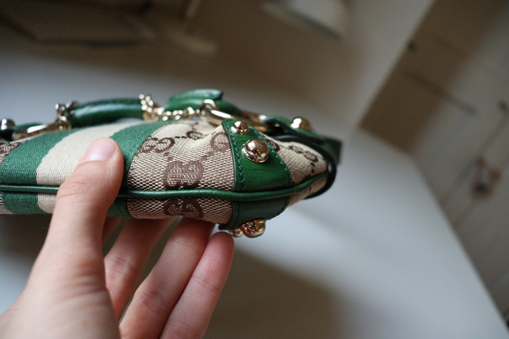 Gucci Mini Horsebit Chain – Tom Ford Era (Monogram GG & Verde)