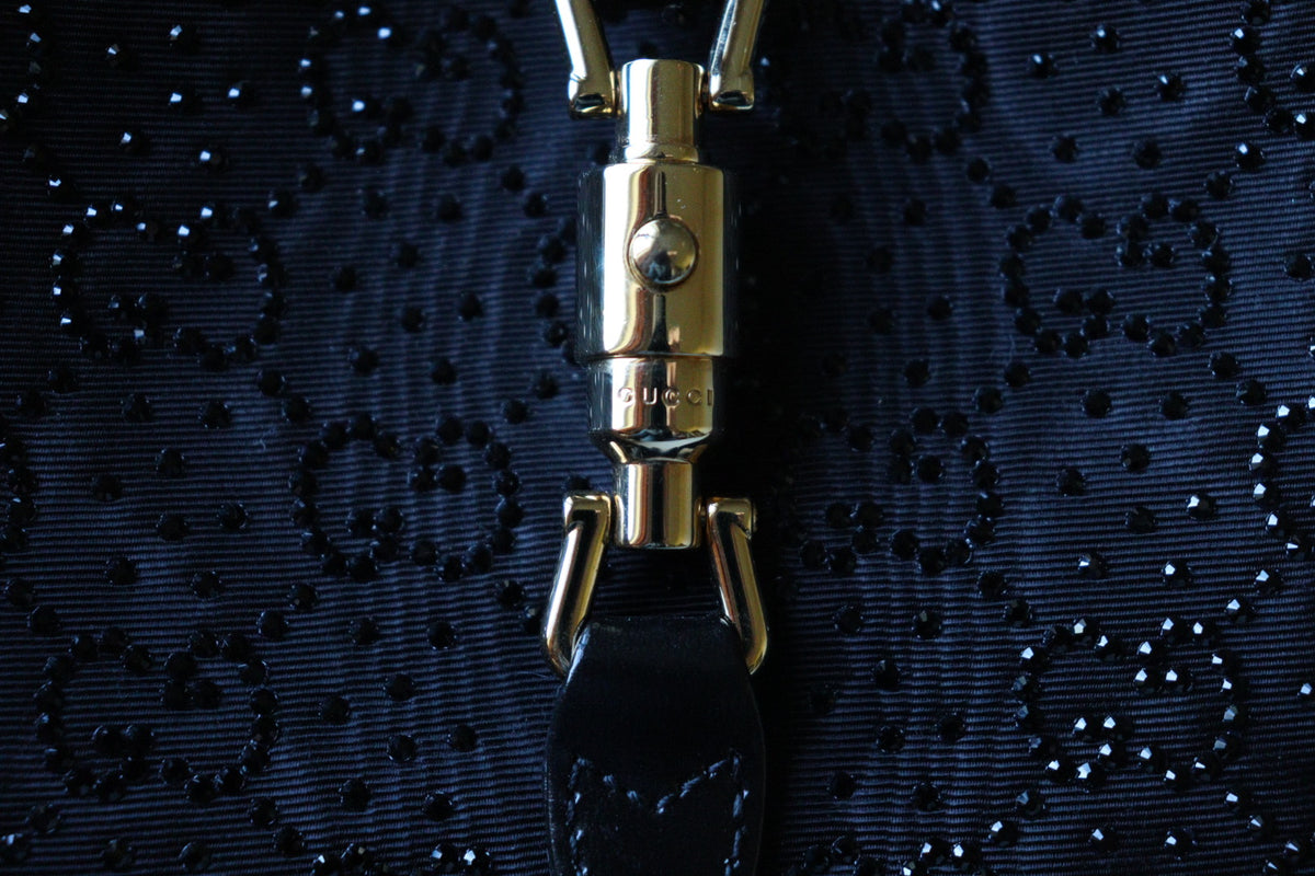 Gucci Jackie mini 1961 Crystal Monogram nera