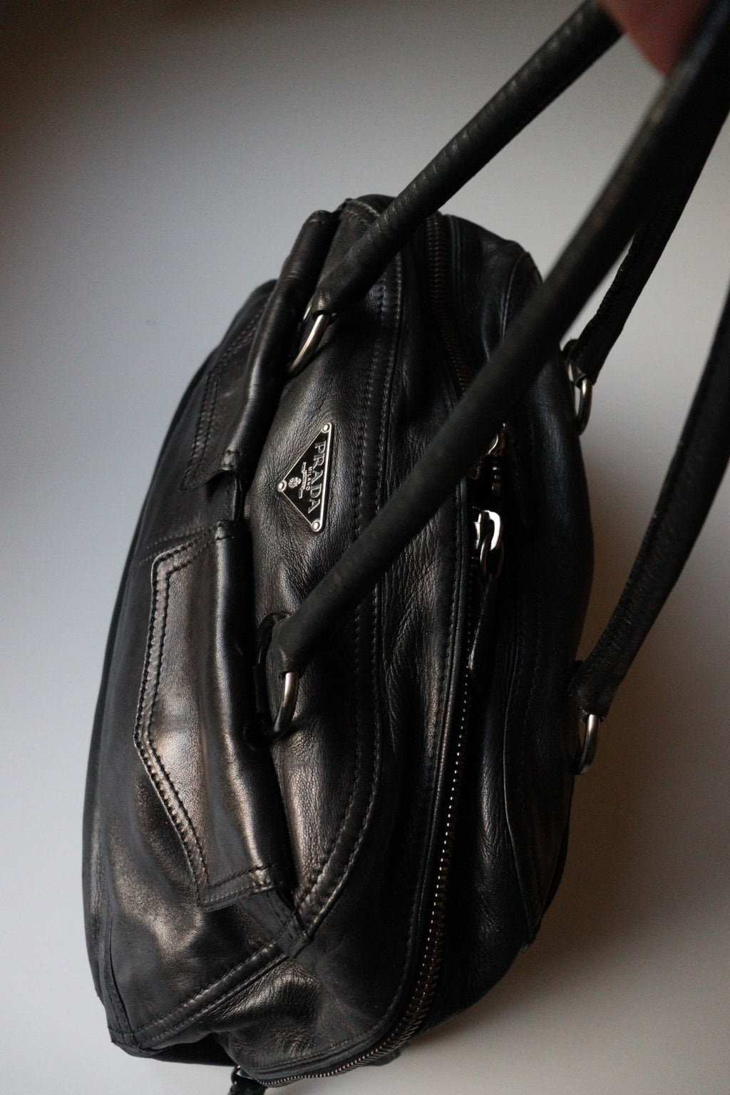 Prada Bowling Vintage anni 90 in nappa