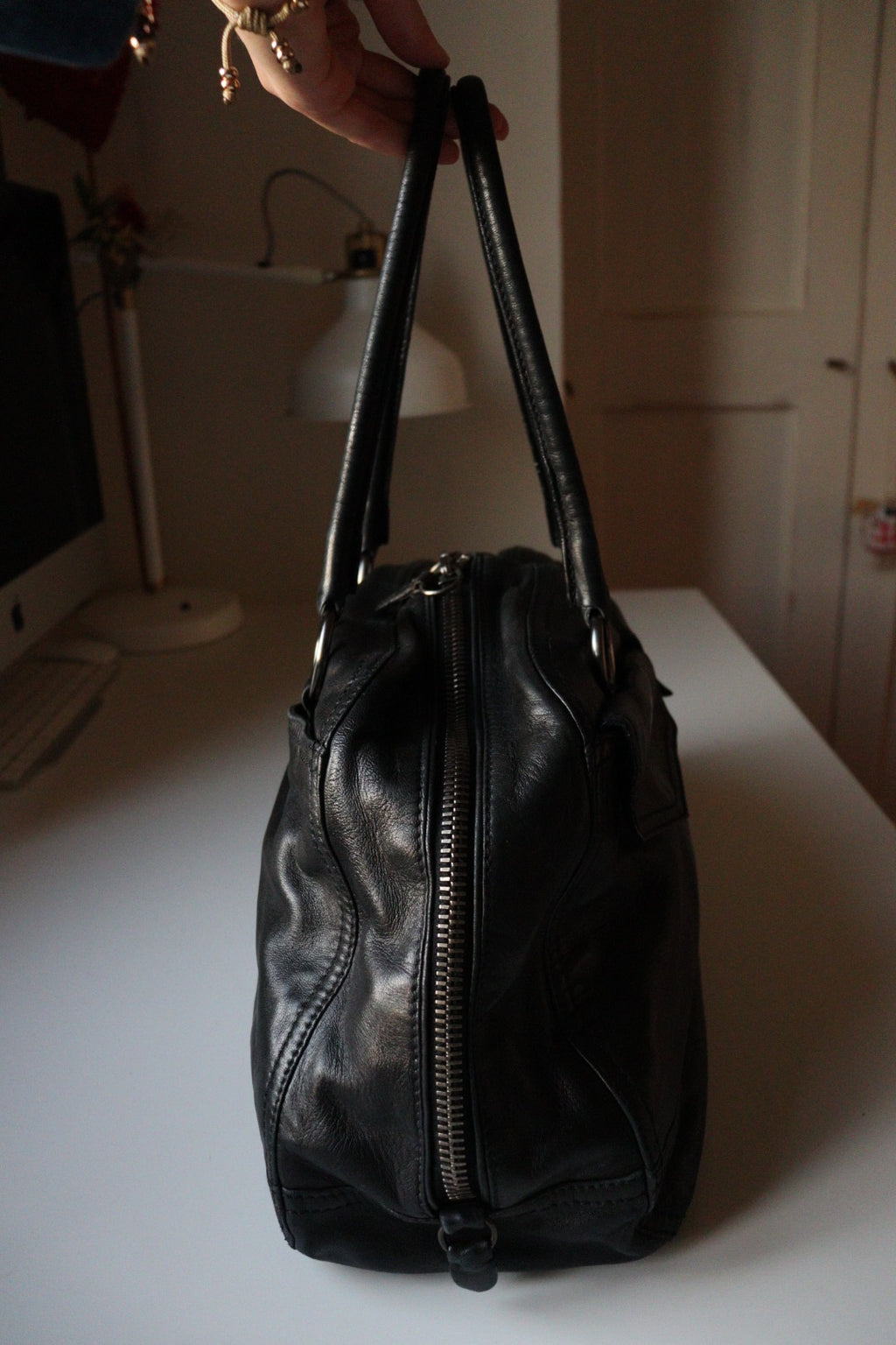 Prada Bowling Vintage anni 90 in nappa