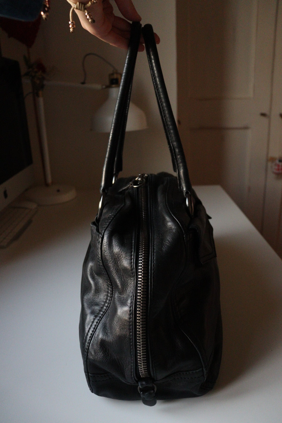 Prada Bowling Vintage anni 90 in nappa