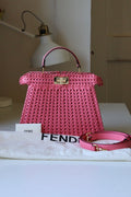 Fendi Peekaboo Interlace Rosa Small