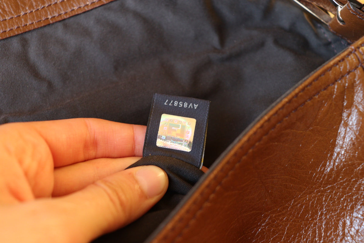 Fendi Baguette Large marrone in condizioni eccellenti