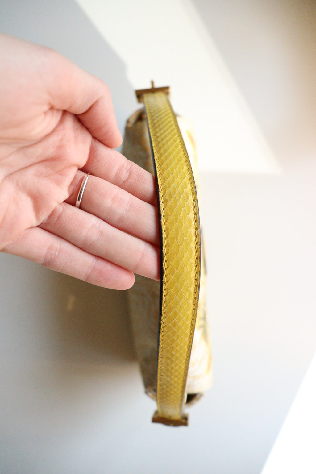 Fendi Baguette limited edition ricami floreali gialli