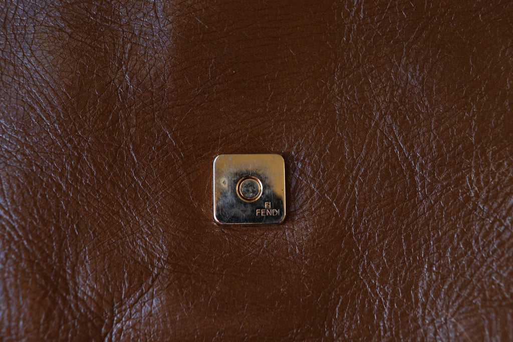 Fendi Baguette Large marrone in condizioni eccellenti