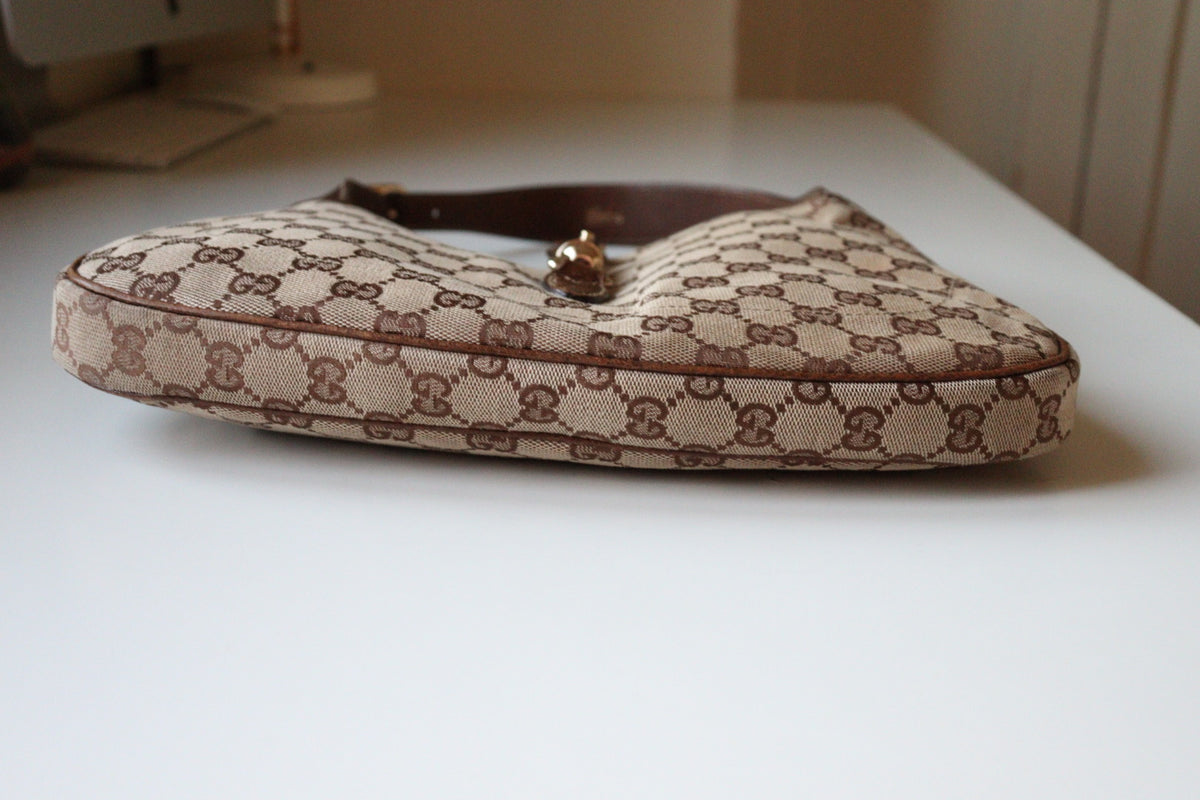 Gucci Jackie media canvas beige