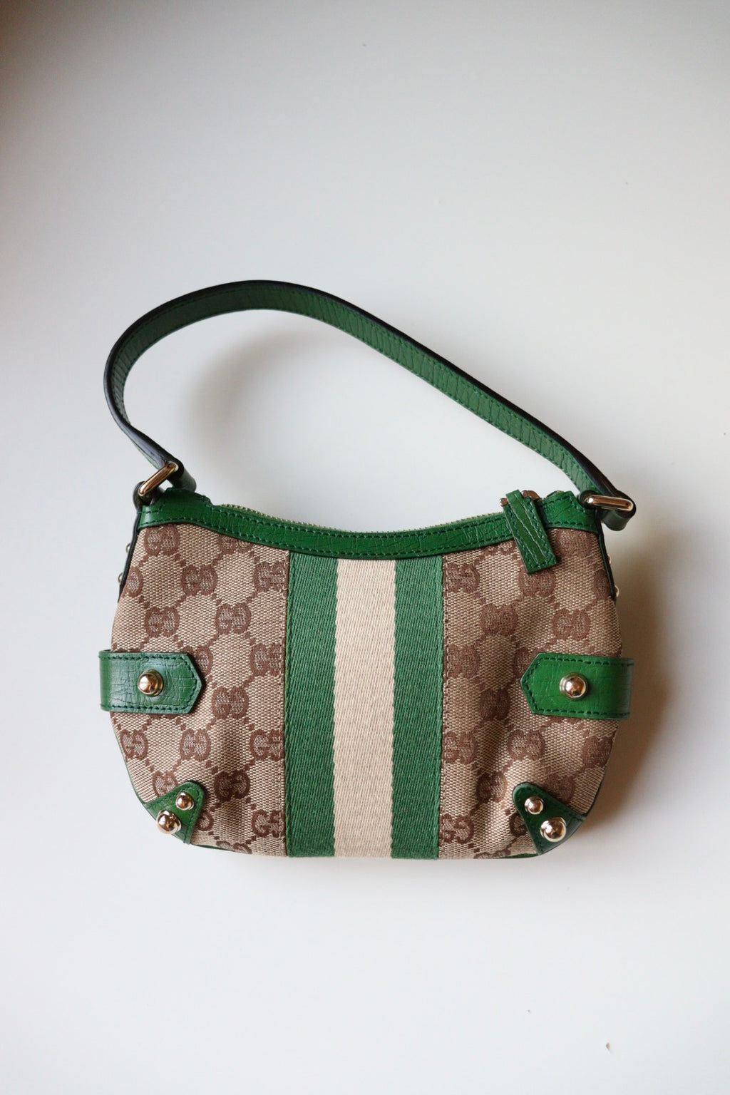 Gucci Mini Horsebit Chain – Tom Ford Era (Monogram GG & Verde)