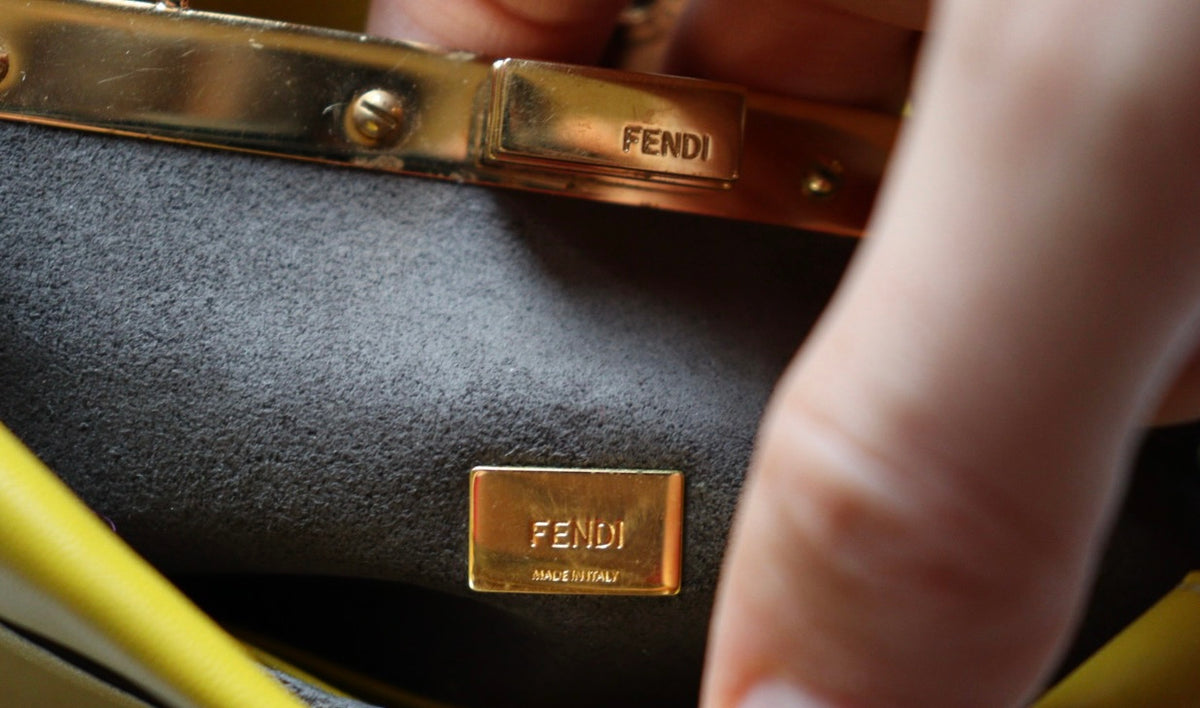 Fendi micro peekaboo gialla