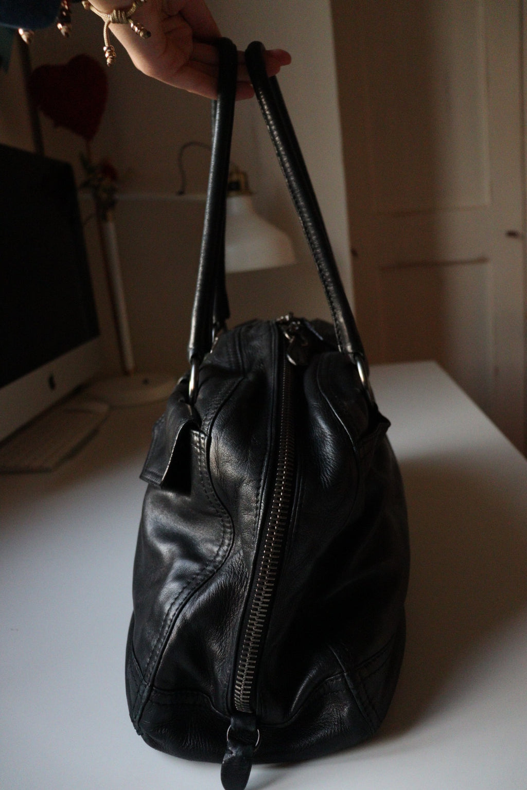 Prada Bowling Vintage anni 90 in nappa