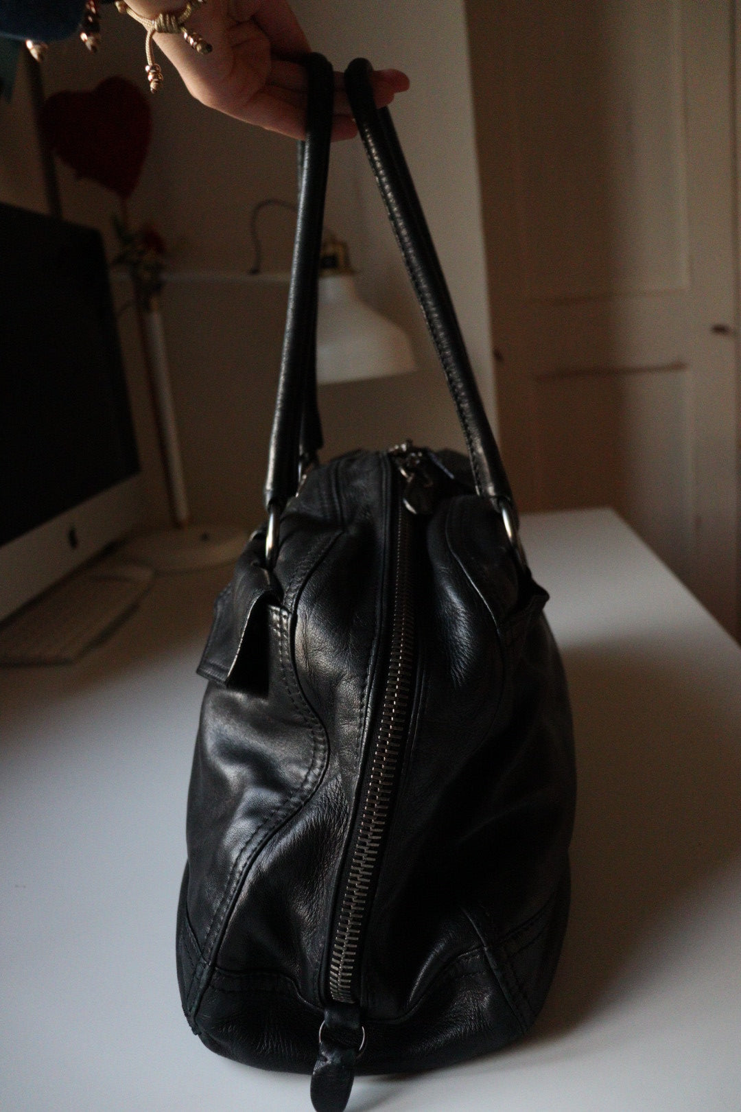 Prada Bowling Vintage anni 90 in nappa