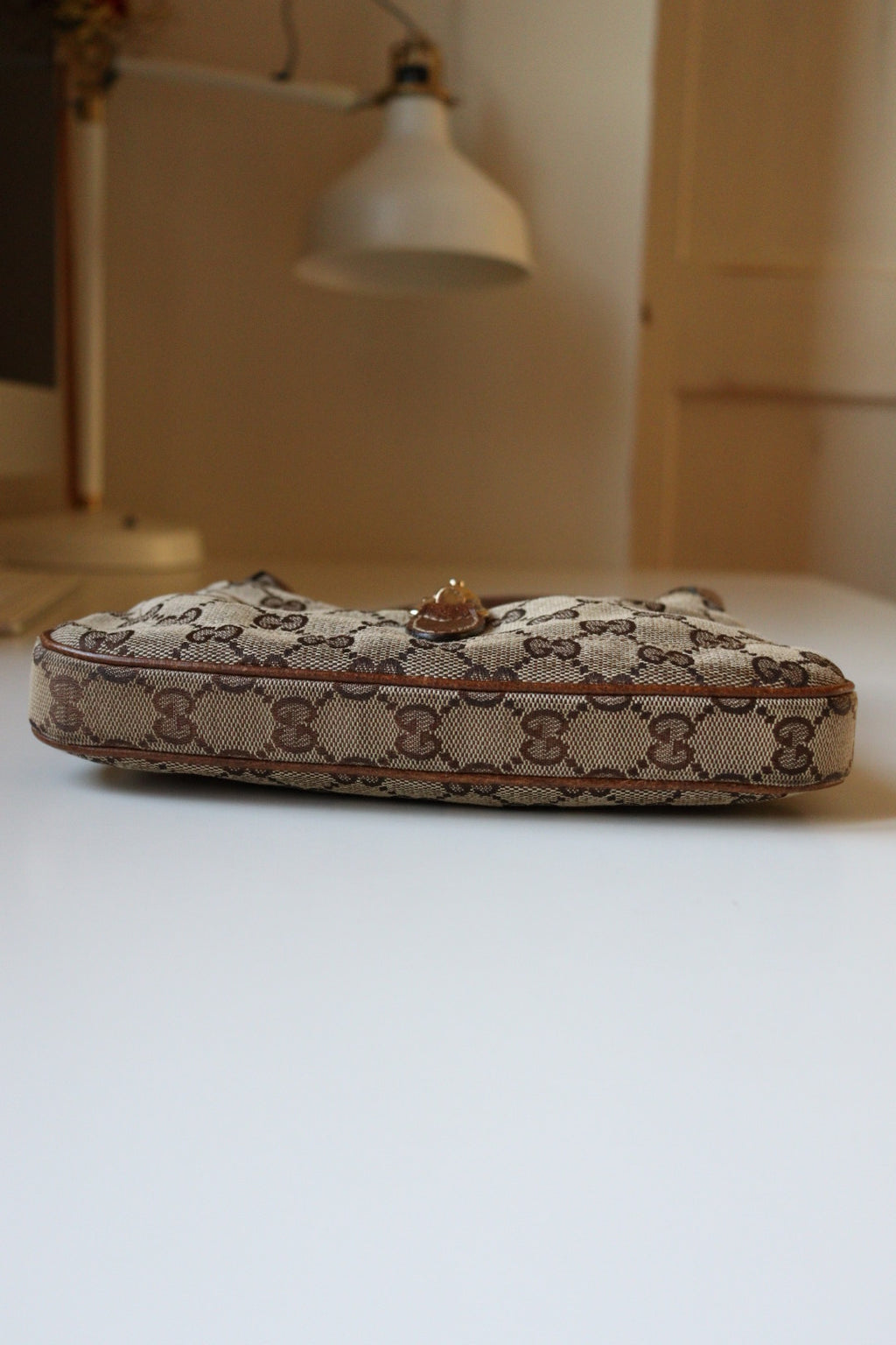 Gucci Jackie Mini vintage con canvas gg beige