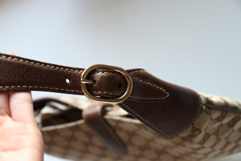 Gucci Jackie media canvas beige