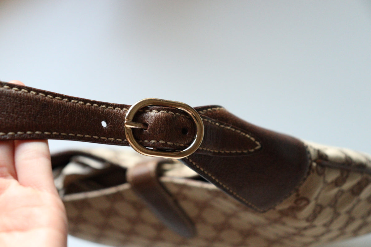 Gucci Jackie media canvas beige