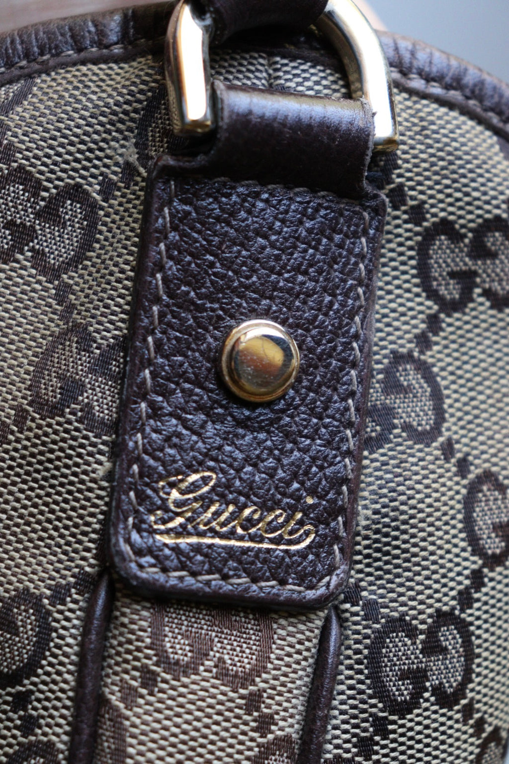 Gucci Abbey D ring in cavas modello Large