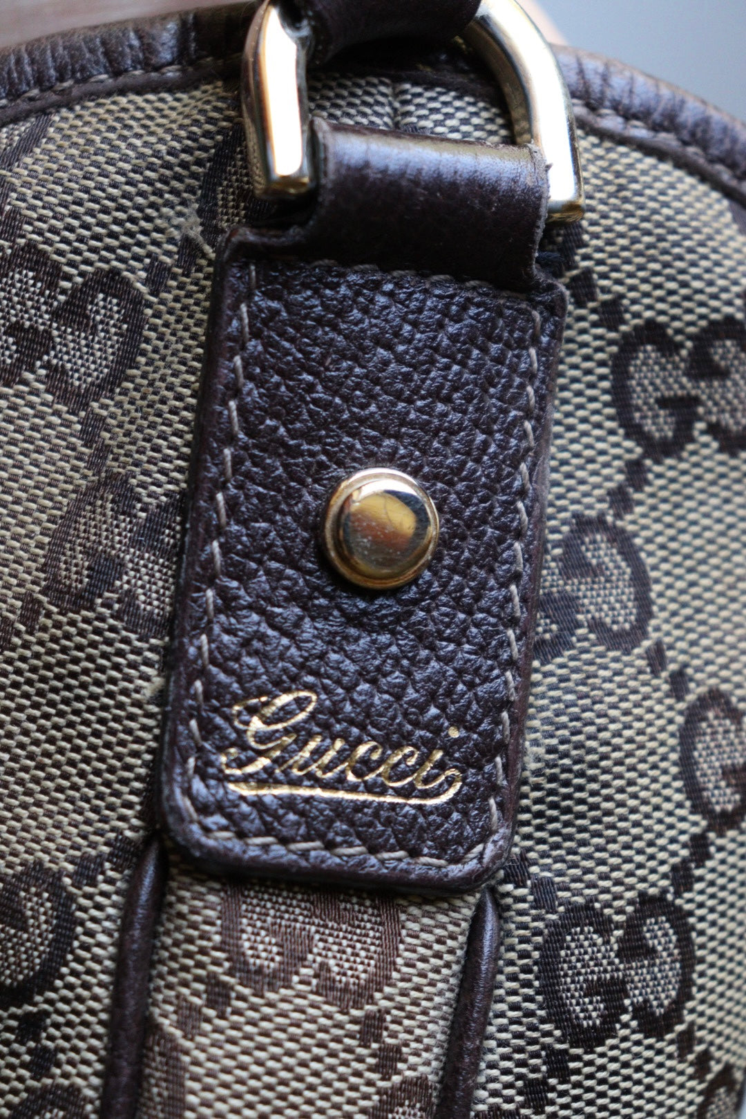 Gucci Abbey D ring in cavas modello Large