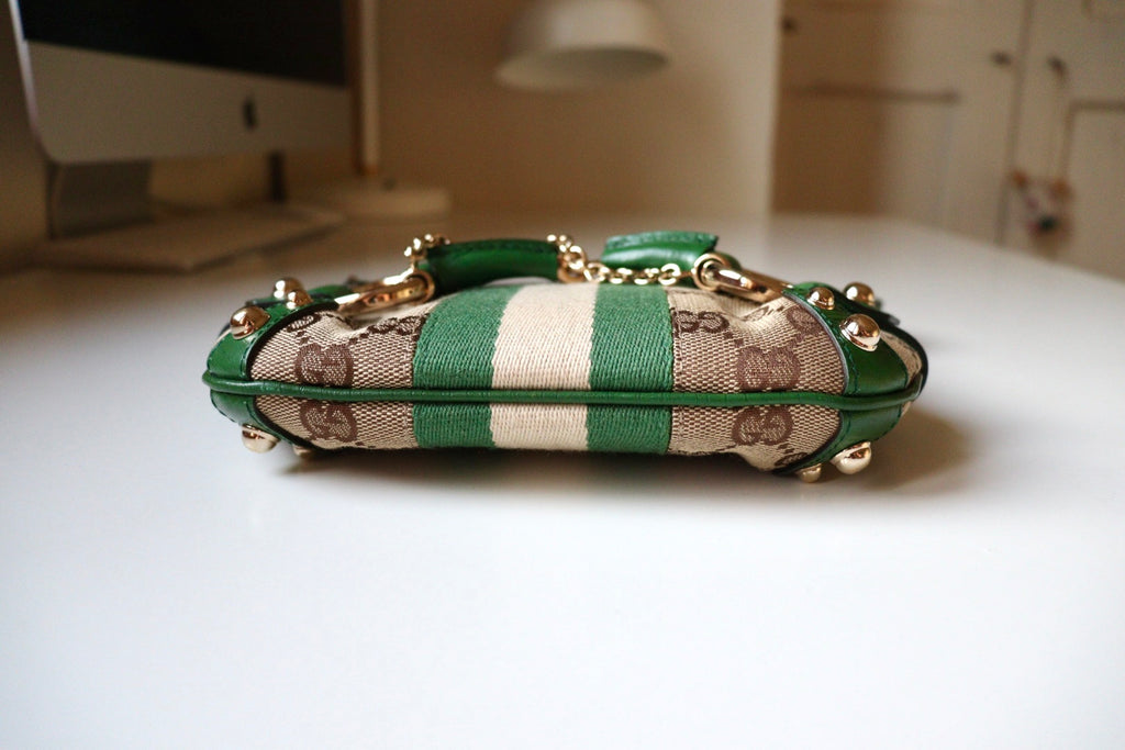 Gucci Mini Horsebit Chain – Tom Ford Era (Monogram GG & Verde)