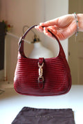 Gucci Jackie mini 1961 in pelle lizard Bordeaux by Tom Ford