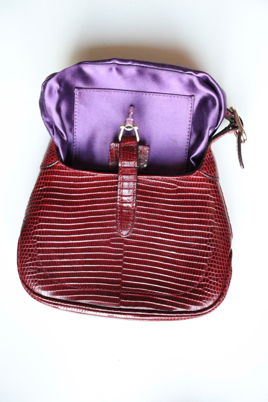 Gucci Jackie mini 1961 in pelle lizard Bordeaux by Tom Ford