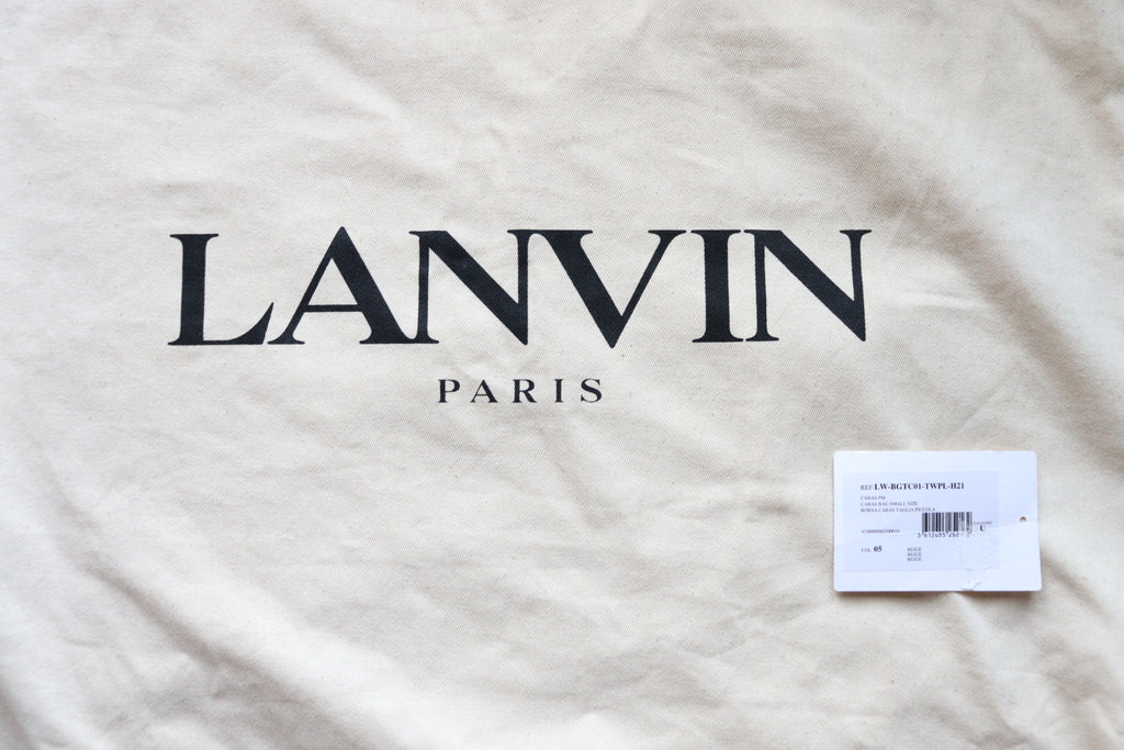 Borsa Tote Lanvin in tweed e pelle pari al nuovo