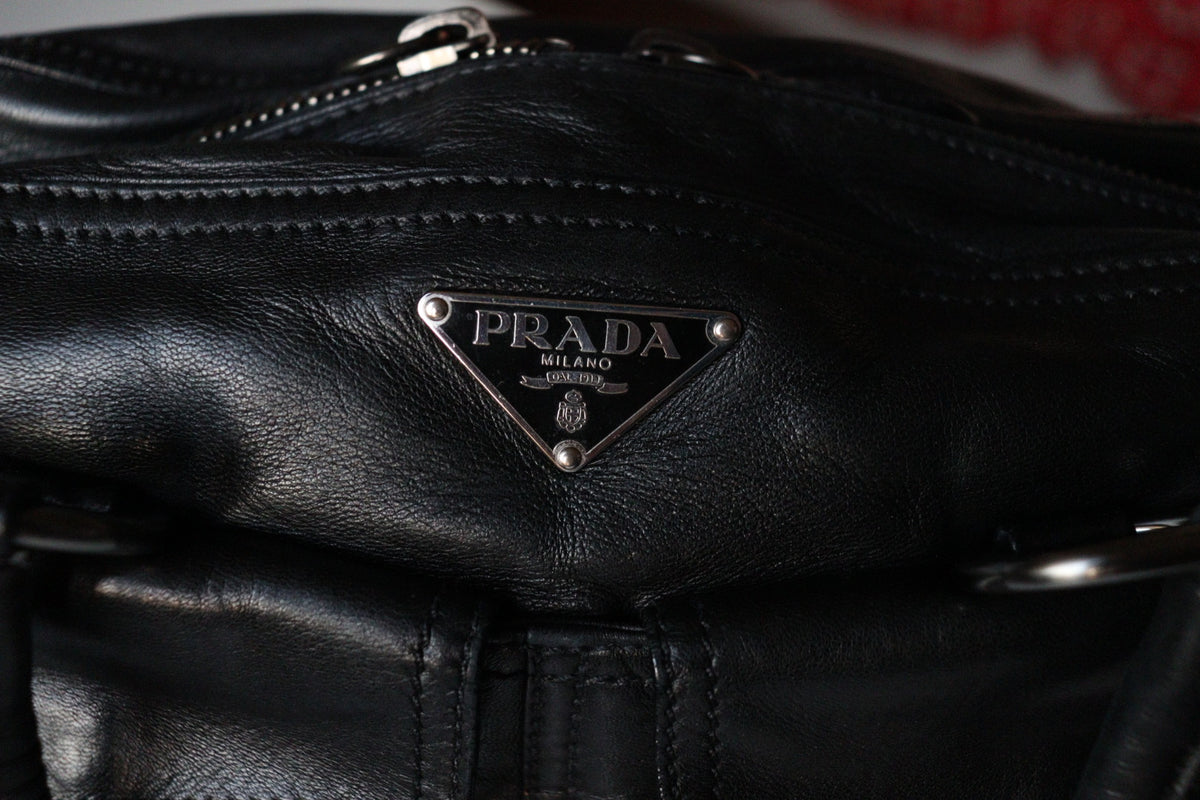 Prada Bowling Vintage anni 90 in nappa