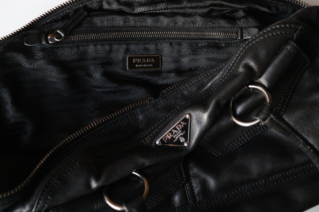 Prada Bowling Vintage anni 90 in nappa