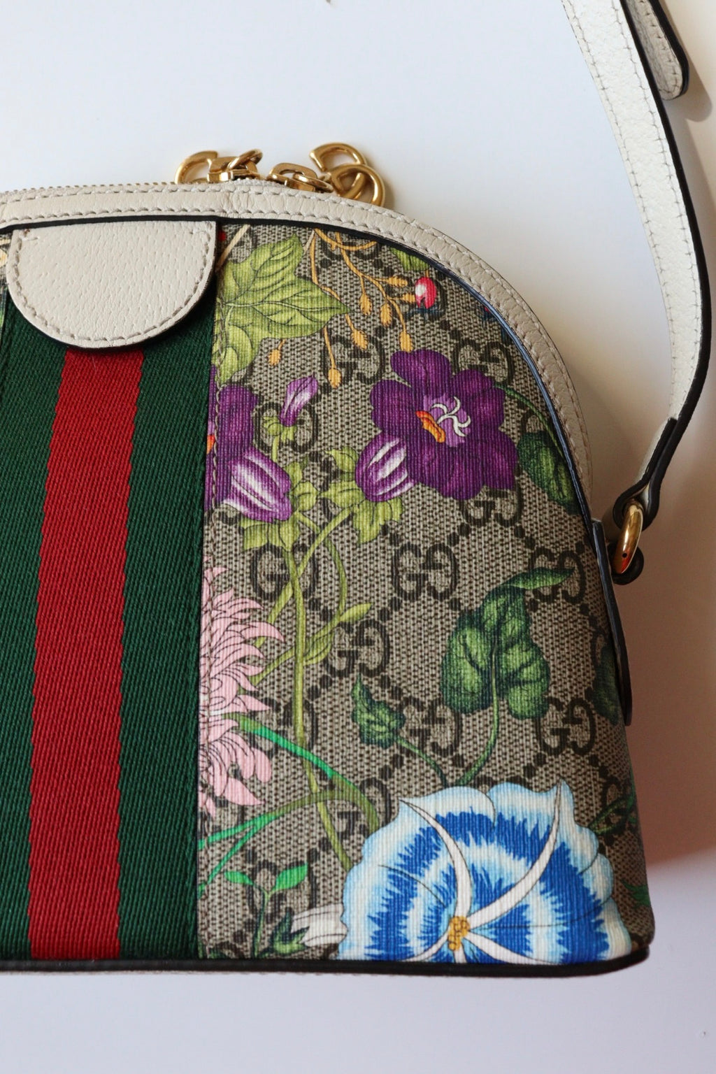 Gucci Ophidia Small Dome Flora Crossbody
