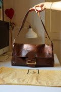 Fendi Baguette Large marrone in condizioni eccellenti