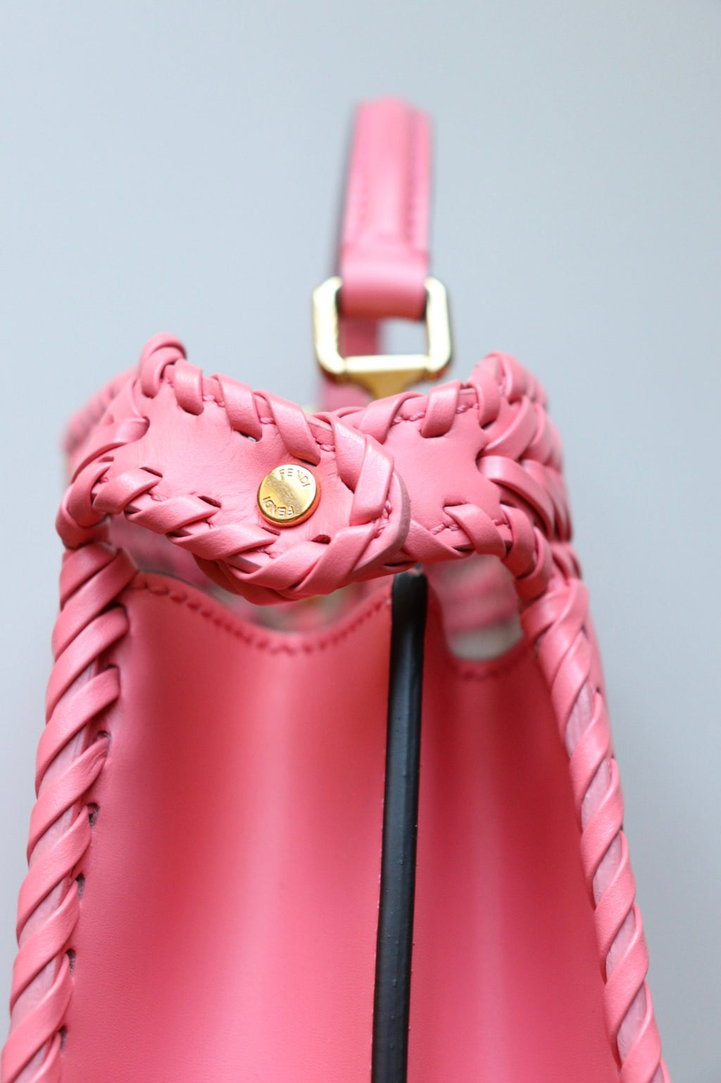 Fendi Peekaboo Interlace Rosa Small