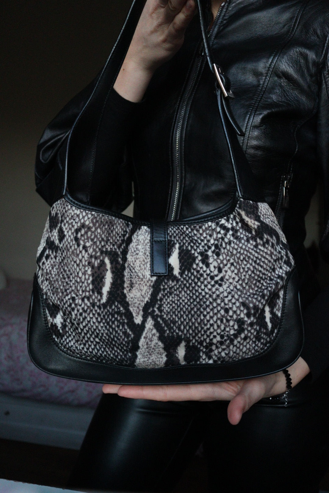 Gucci Jackie era Tom Ford snake print