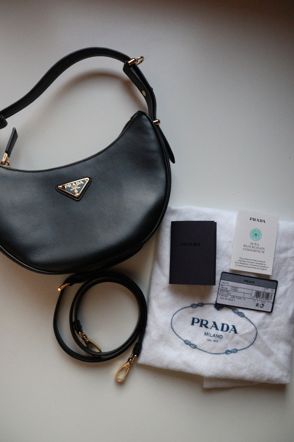 Prada Arquè nera con corredo completo