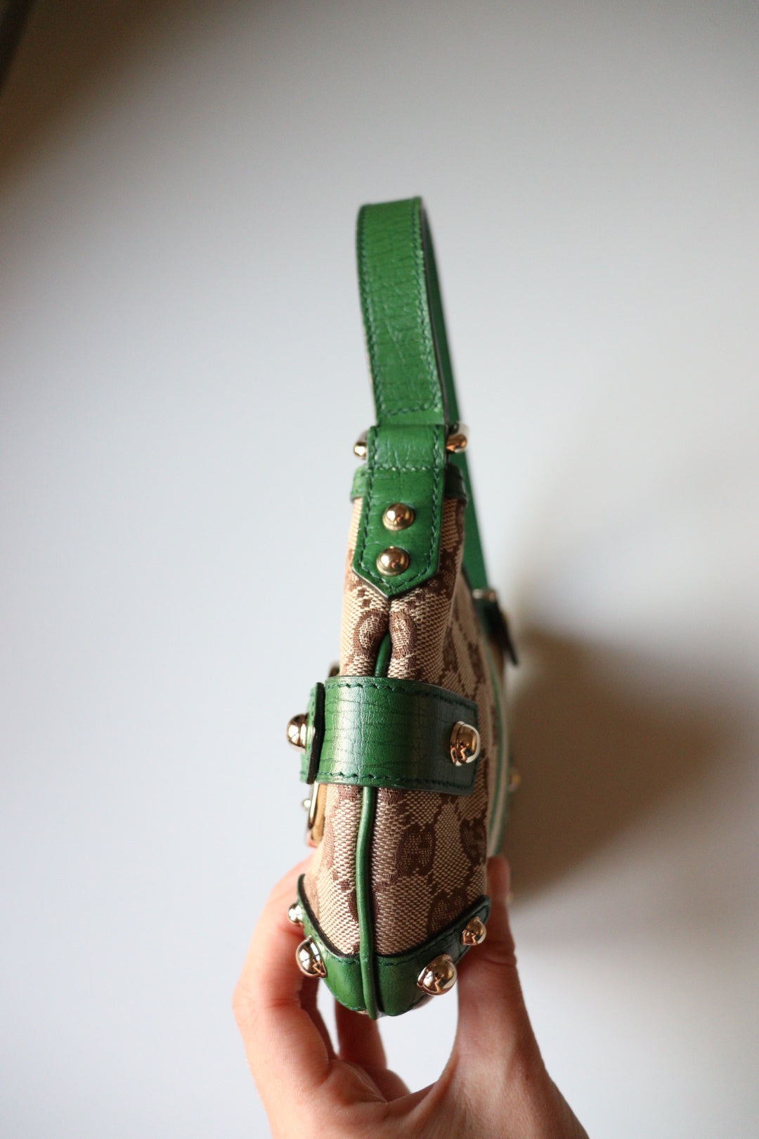 Gucci Mini Horsebit Chain – Tom Ford Era (Monogram GG & Verde)