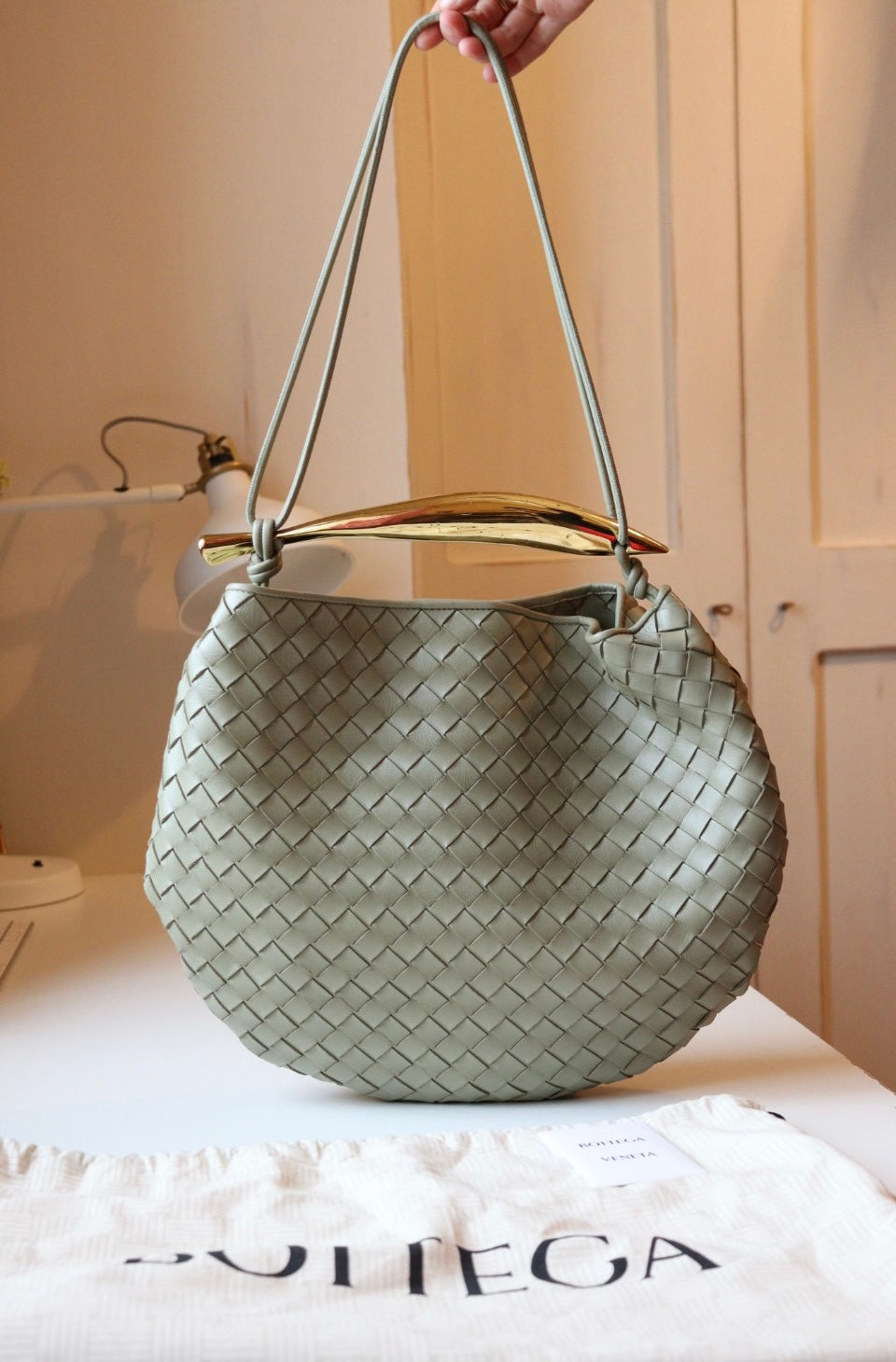 Bottega Veneta Sardine large color Travertine