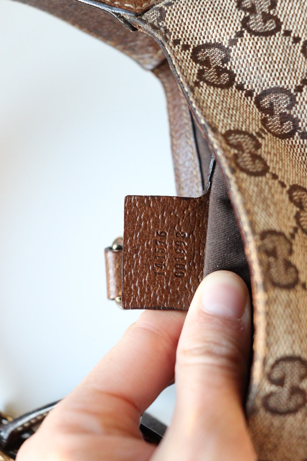 Gucci Jackie Mini vintage con canvas gg beige