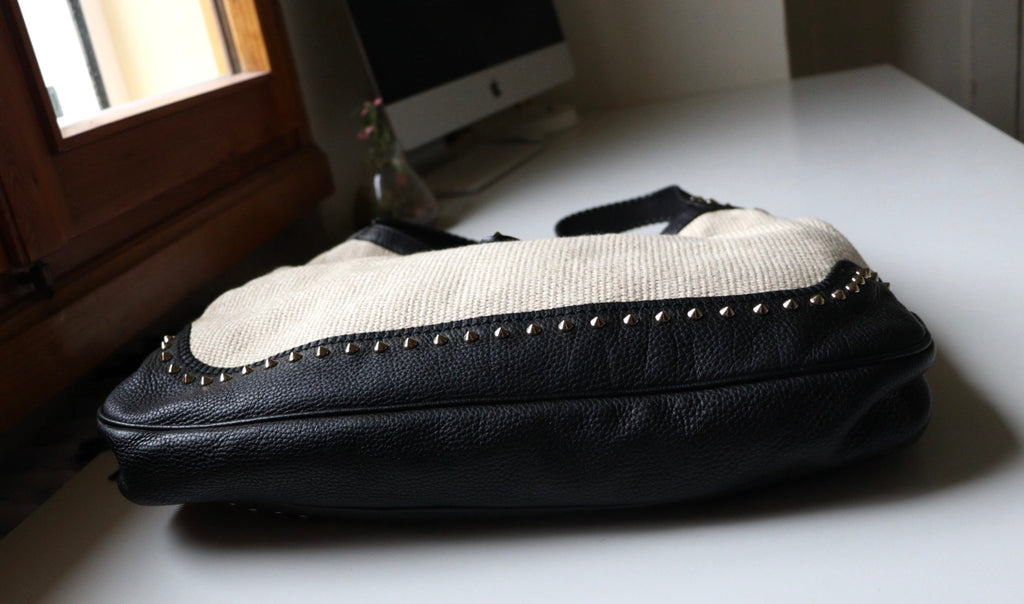 Gucci Jackie Large in rafia e pelle, rara edizione