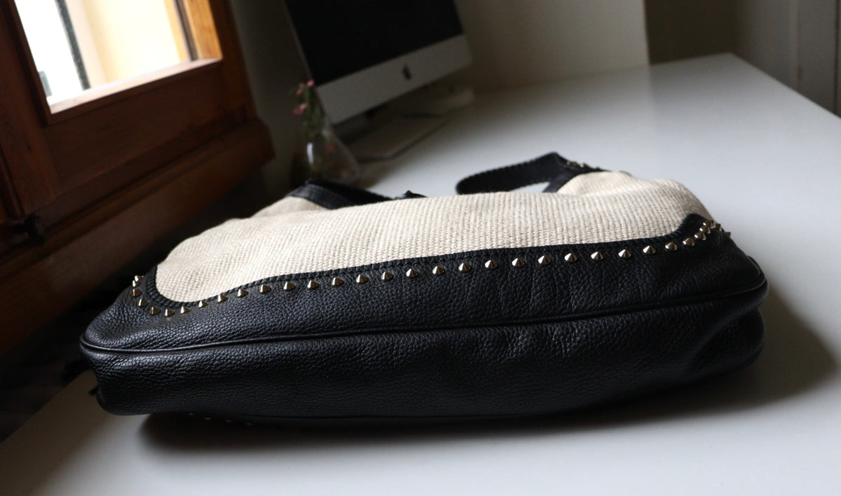 Gucci Jackie Large in rafia e pelle, rara edizione