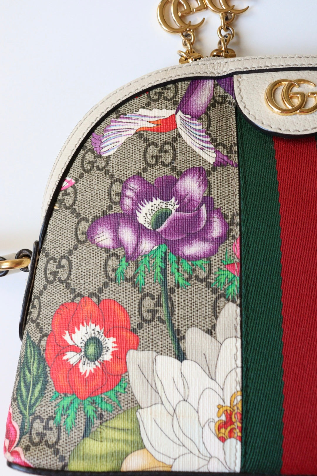 Gucci Ophidia Small Dome Flora Crossbody
