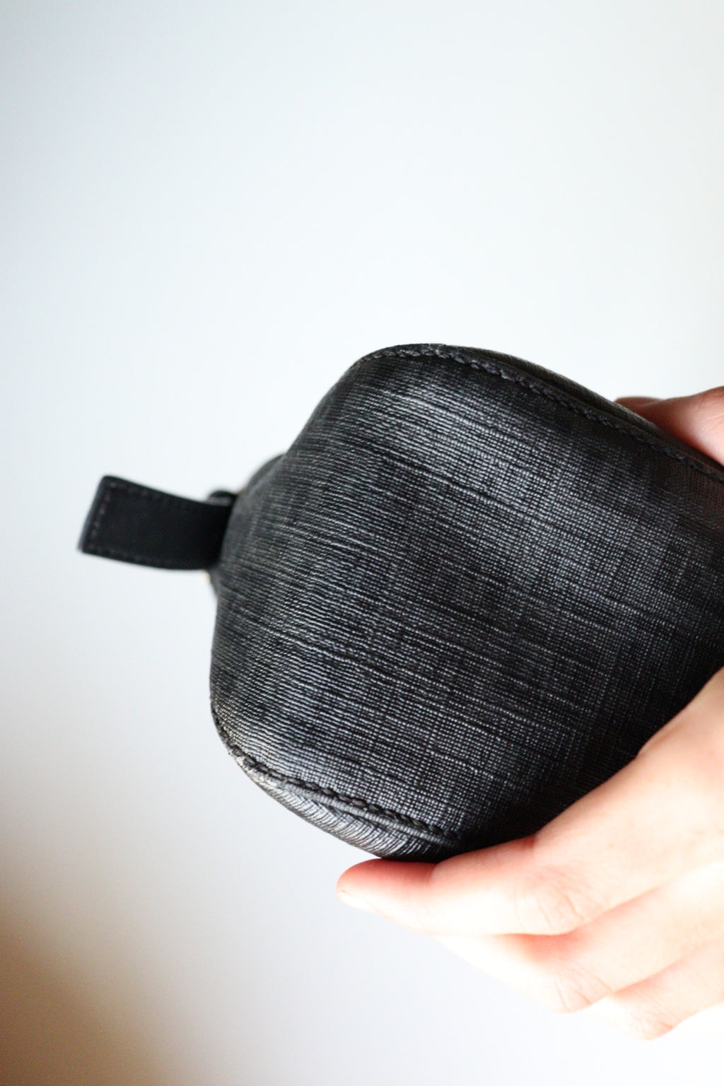 Fendi Mini Mamma in tela cerata zucchino nera