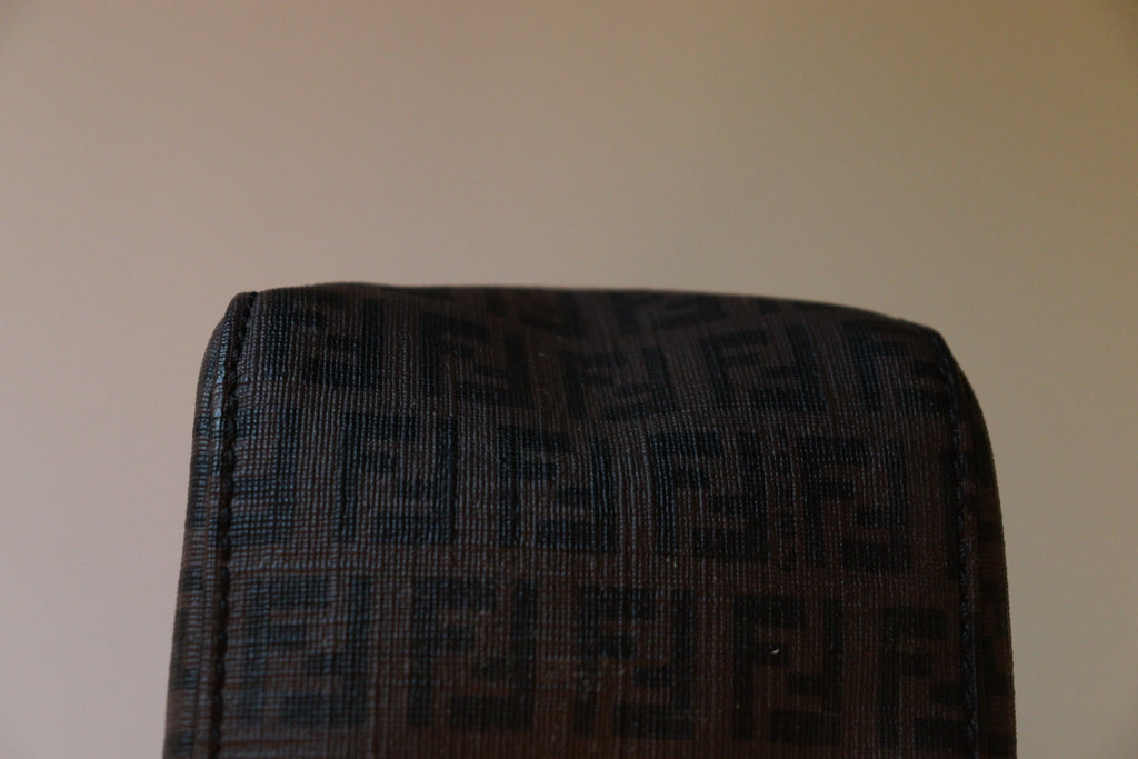 Fendi Mini Mamma Baguette in tela zucchino cerata