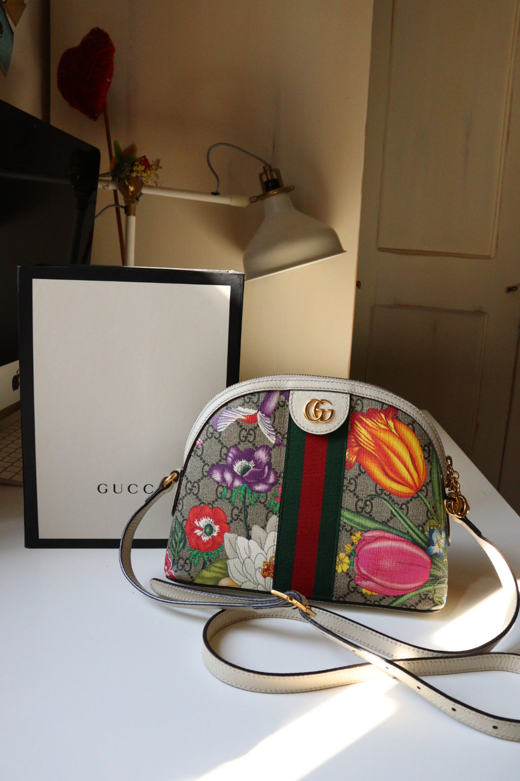 Gucci Ophidia Small Dome Flora Crossbody