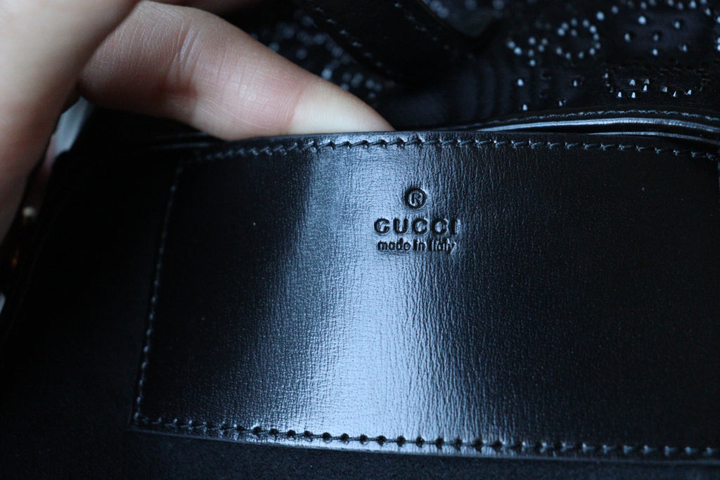 Gucci Jackie mini 1961 Crystal Monogram nera
