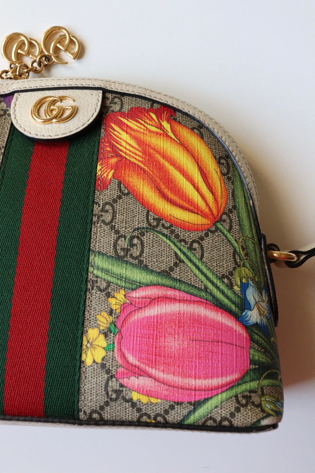 Gucci Ophidia Small Dome Flora Crossbody