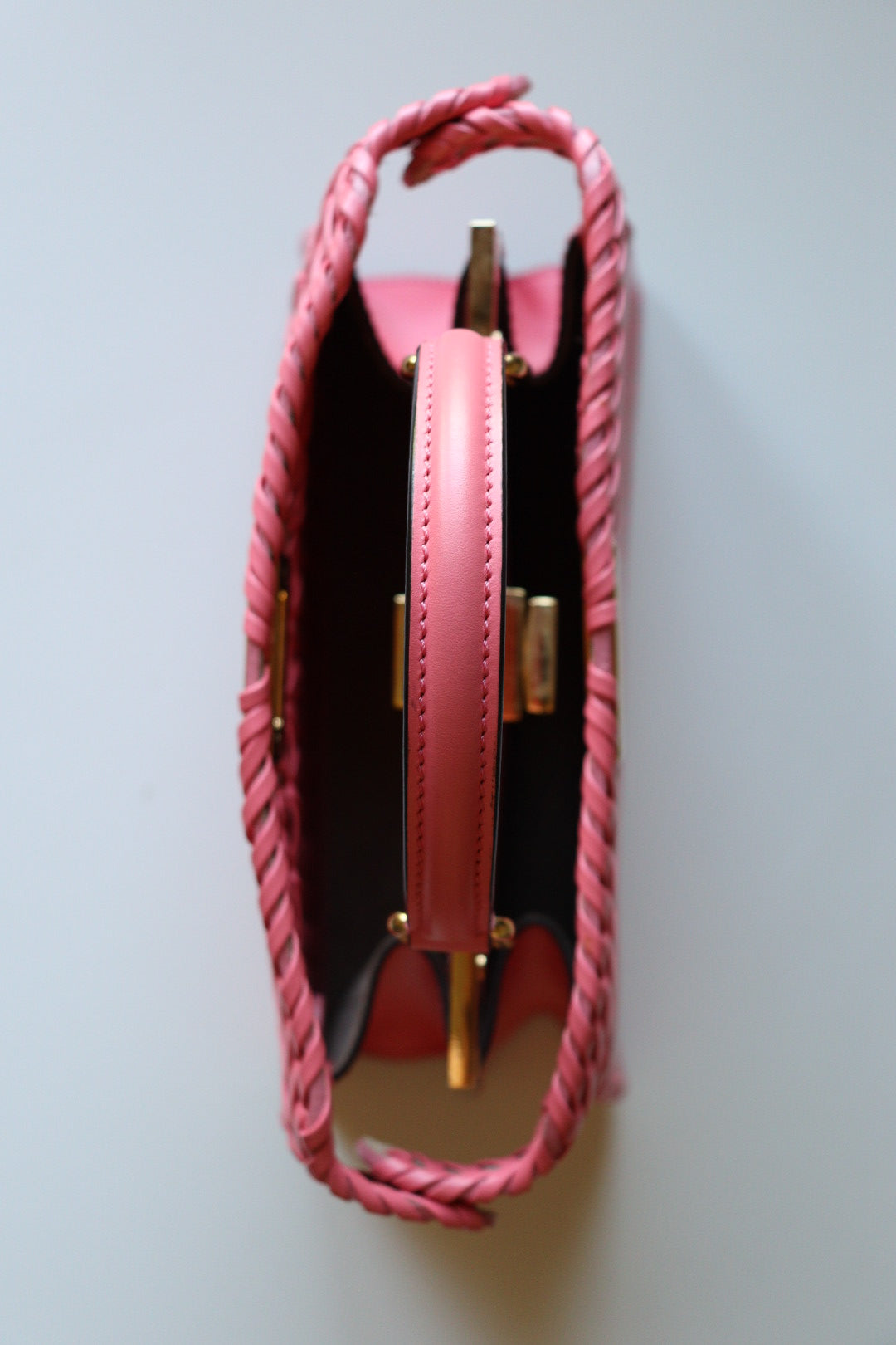 Fendi Peekaboo Interlace Rosa Small