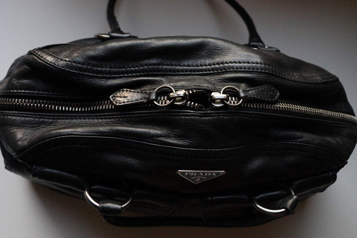 Prada Bowling Vintage anni 90 in nappa