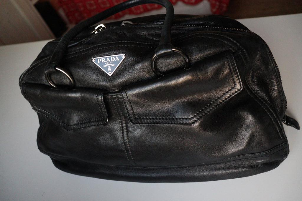 Prada Bowling Vintage anni 90 in nappa