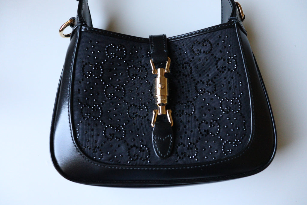 Gucci Jackie mini 1961 Crystal Monogram nera