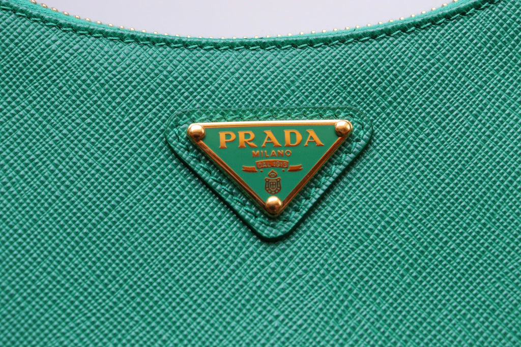 Prada Re edition in pelle saffiano verde (nuova!)